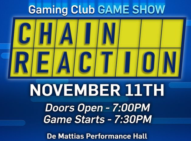 Gaming Club invites students to "Chain Reaction" event -- with prizes